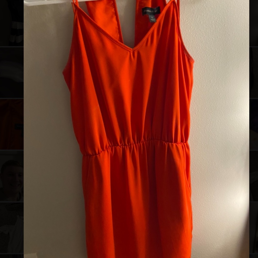 Red Mini Dress, Size 0, Banana Republic